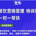 餐饮营销管理VIP课程：帮助您搭建自己的餐厅运营体系（餐饮老板必学）-壹选资源网-各种项目精选资源下载
