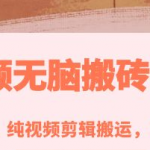 中视频搬砖玩法：纯视频剪辑搬运，无需写文案就能获取收益！-壹选资源网-各种项目精选资源下载