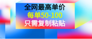 平台自带流量无需推广引流项目：每单50-100，只需复制粘贴，可批量操作！-壹选网-各种精选资源福利