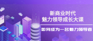 魅力领导成长大课：如何成为一名魅力老板（26节课时）-壹选网-各种精选资源福利