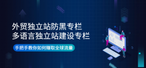 外贸独立站防黑+多语言独立站建设，手把手教你如何赚取全球流量-壹选网-各种精选资源福利