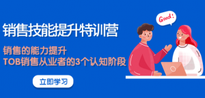 《销售技能提升课程》大幅度销售的能力提升【适合各行业】-壹选网-各种精选资源福利